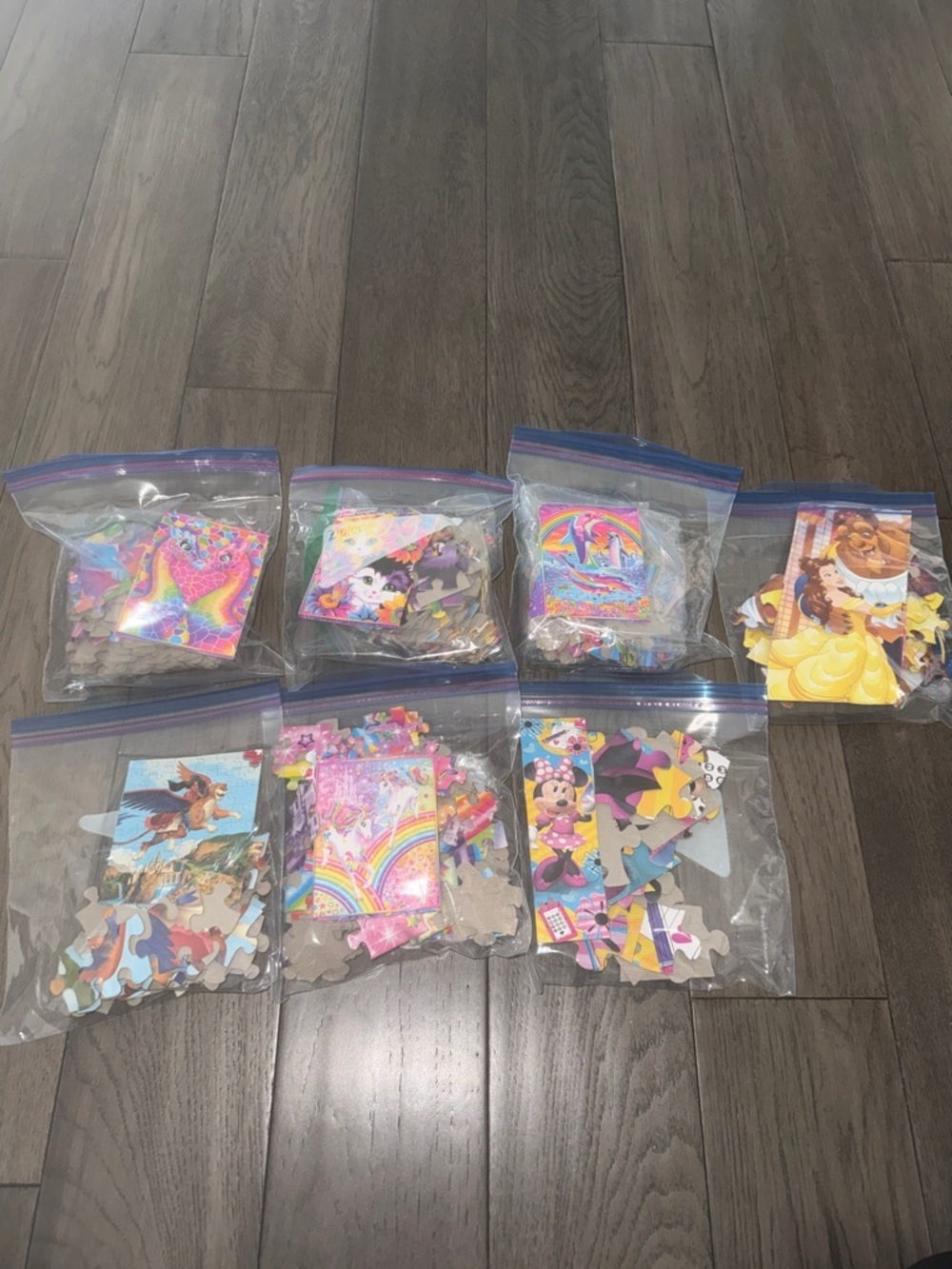 Disney Princess & Lisa frank Puzzle Pieces Value Pack - Multicolor